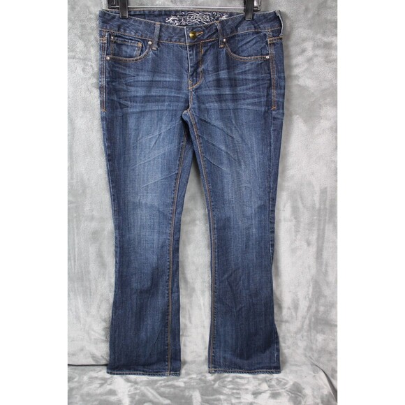Express Boot Stella Low Rise Regular Fit Women's Size 6/28 Jeans Blue - Picture 1 of 10